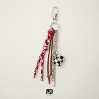 Image 2 of B&W CHECKERED CHARM 2 - Preorder
