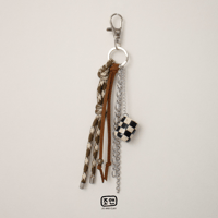 Image 1 of B&W CHECKERED CHARM 2 - Preorder