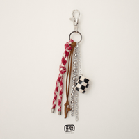 Image 1 of B&W CHECKERED CHARM 3 - Preorder