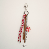 Image 2 of RED CHECKERED CHARM - Preorder