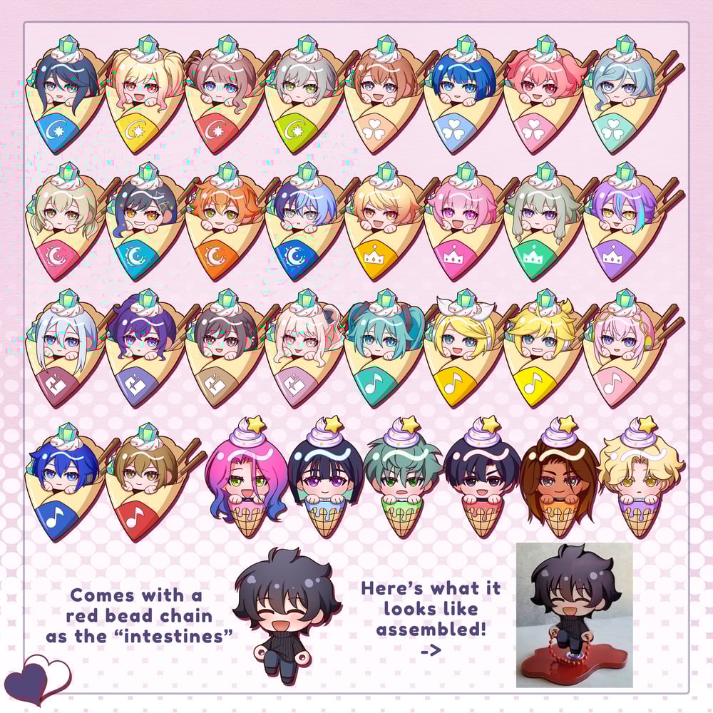 Image of Assorted Phone Charms + Standee