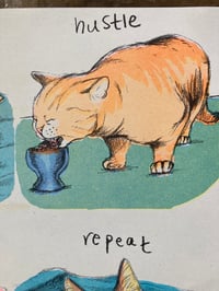Image 4 of Wake up, Hustle, Sleep, Repeat -  Risograph Poster