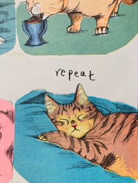 Image 5 of Wake up, Hustle, Sleep, Repeat -  Risograph Poster