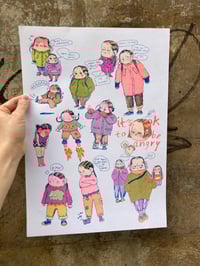 Image 1 of Copy of Wake up, Hustle, Sleep, Rep\at -  Risograph Poster