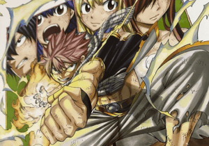 Image of Natsu SIGNED HIRO MASHIMA Fairy Tail Japan Exhibition ART PIECE