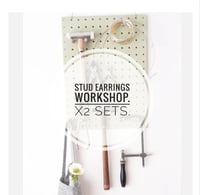 Image 1 of Saturday 22nd November 1.30pm -4.30pm. Stud earrings workshop.