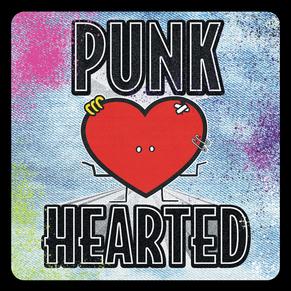 Image of PUNK HEARTED Patch Logo Sticker