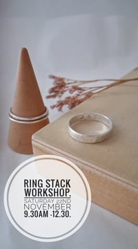 Image 4 of Saturday 22nd November 9.30am - 12.30pm  Make your own ring workshop