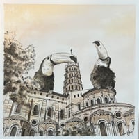 Image 3 of The Toucans and the Basilica of Saint-Sernin (Original work)