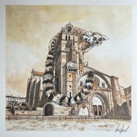 Image 3 of The Lemurs and Saint-Étienne Cathedral (Original work)