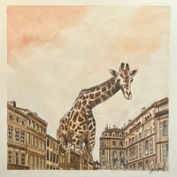 Image 3 of The Giraffe and the Roofs of Toulouse (Original work)