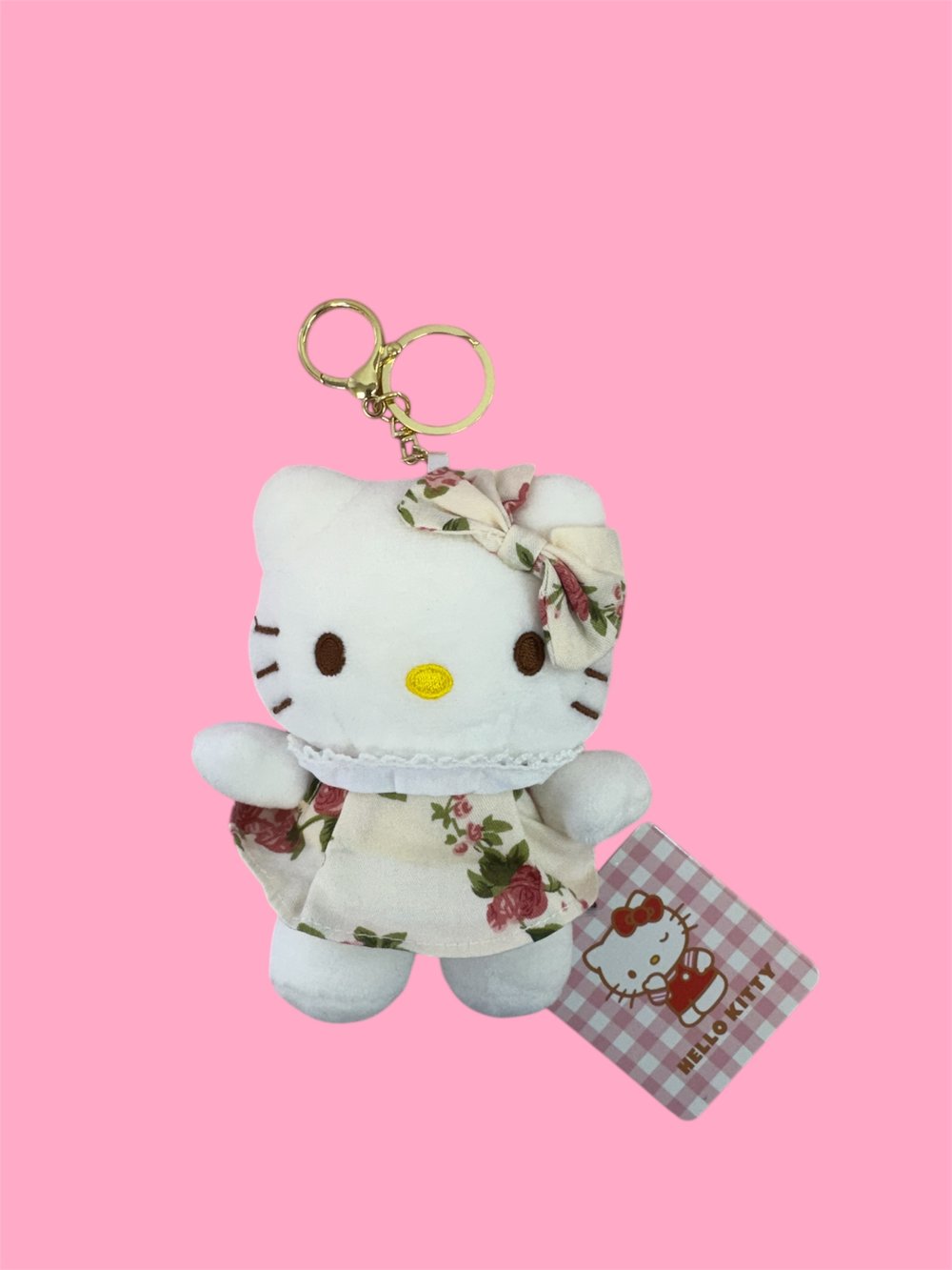 Image of Hello Kitty Plush Keyring 😻 🍓 
