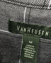 Image 2 of Van Heusen Short Sleeve Purple Collar Knit Polo Size M Mens Casual Wear10204