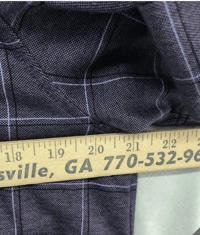 Image 4 of Van Heusen Short Sleeve Purple Collar Knit Polo Size M Mens Casual Wear10204