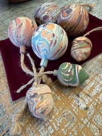 Image 4 of Wooden decoration gift bag // Baubles and Acorns 
