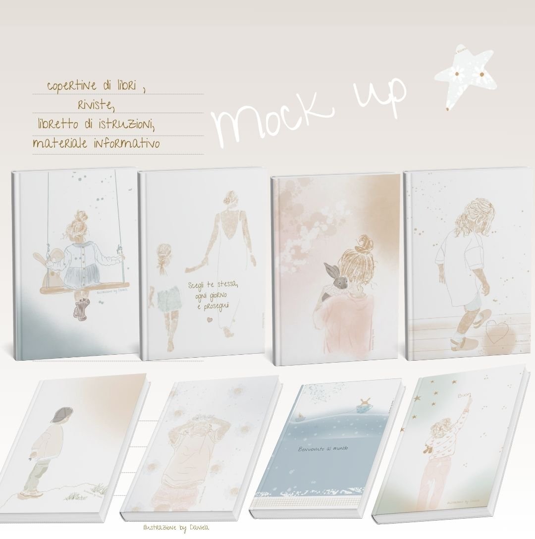 Image of Mock up con i disegni-ni  by Daniela - Dal Disegno  al Prodotto Finito 