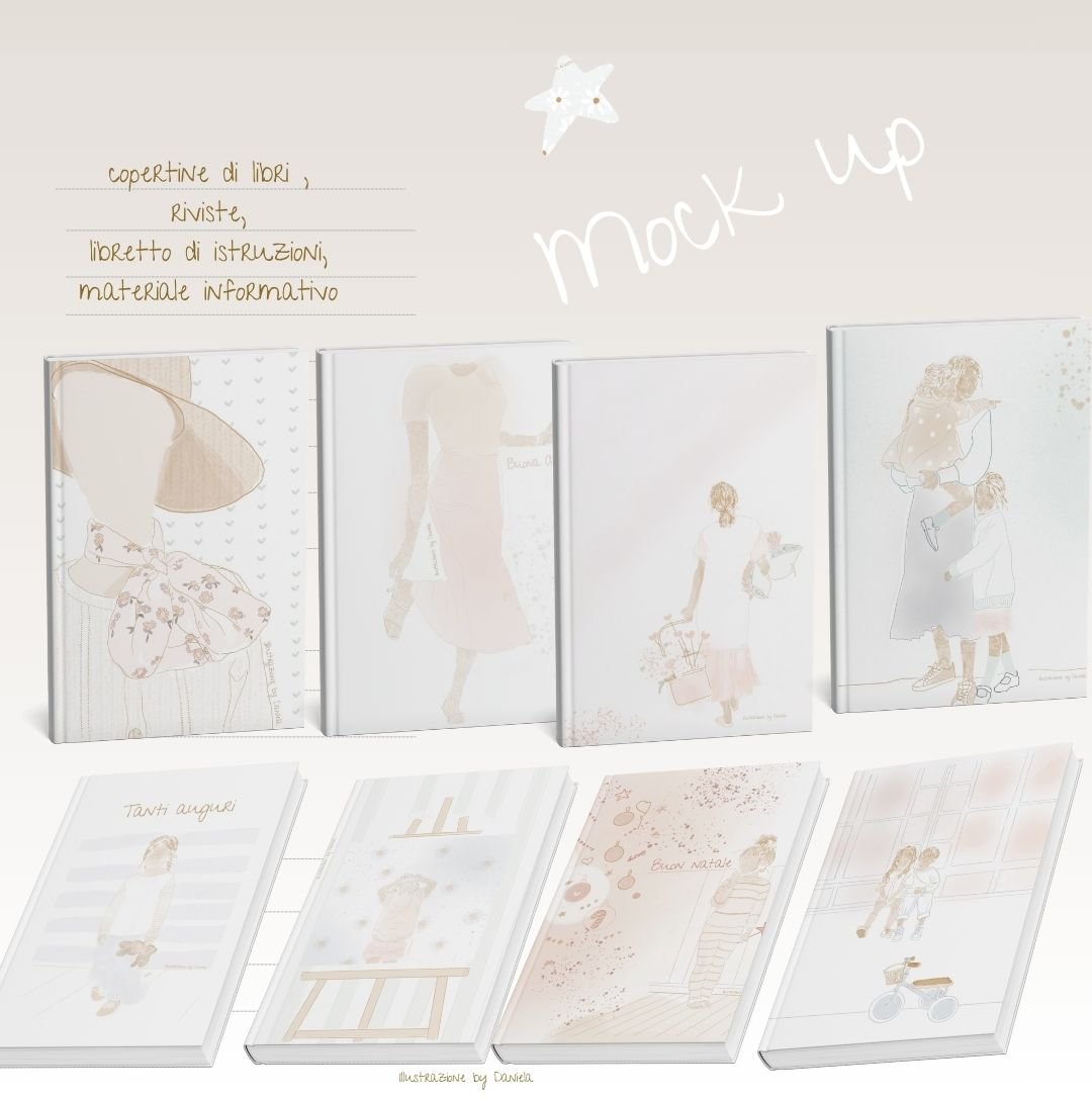 Image of Mock up con i disegni-ni  by Daniela - Dal Disegno  al Prodotto Finito 