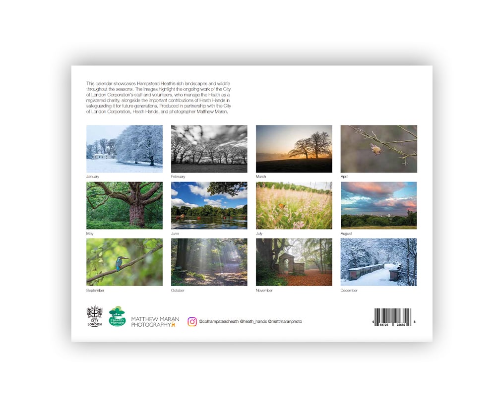 Image of 2026 Hampstead Heath Calendar