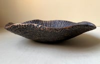 Image 8 of Charming Wavy Paper Mache Bowl in Shades of Bronze