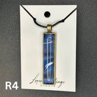 Image 4 of Painted Rectangle Cabochon Pendants