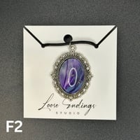 Image 2 of Painted Filigree Cabochon Pendants