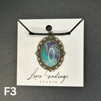 Image 3 of Painted Filigree Cabochon Pendants