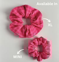 Image 2 of Pink Plaid Scrunchie