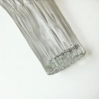 Image 5 of Grand vase Art Déco vintage en verre moulé motif losanges allongés – Années 30 - 40