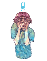 Cashier Girl ( No I'm not a human ) Keychain PREORDER