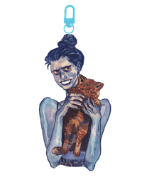 Cat Lady ( No I'm not a human ) Keychain PREORDER