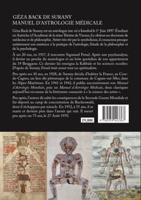 Image 2 of GÉZA BACK DE SURANY - MANUEL  D’ASTROLOGIE MÉDICALE