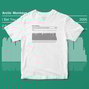 Image of Arctic Monkeys “I Bet You Look Good on the Dancefloor” Sound Wave T-Shirt