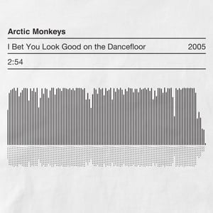 Image of Arctic Monkeys “I Bet You Look Good on the Dancefloor” Sound Wave T-Shirt