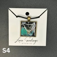 Image 4 of Painted Square Cabochon Pendants