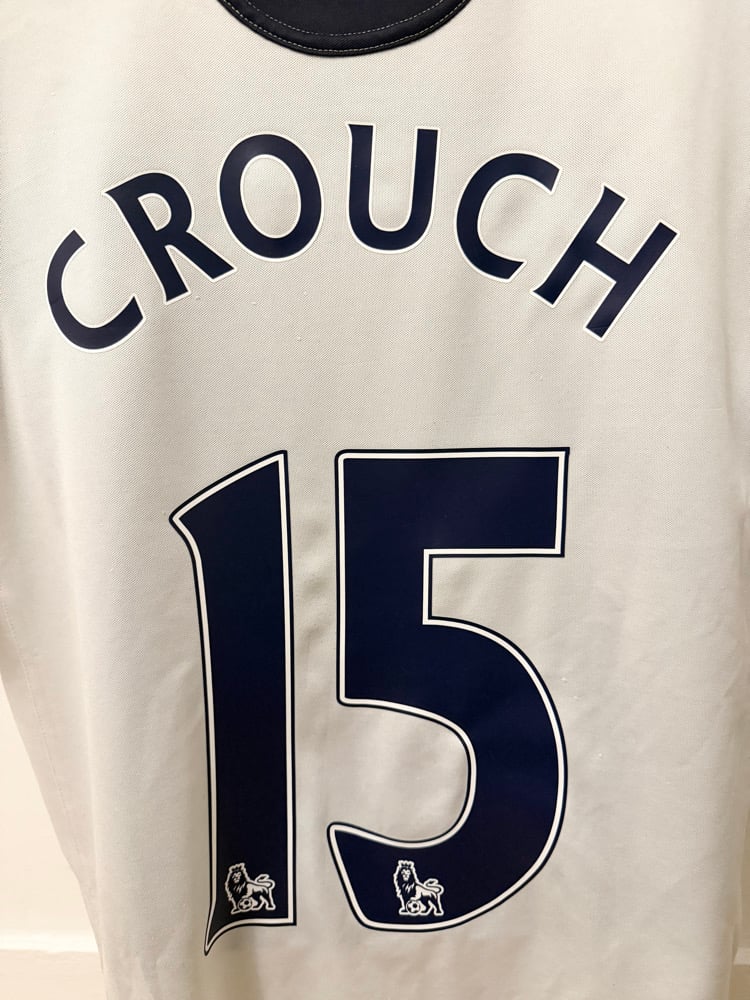 Image of PRE ORDER: Tottenham Hotspur “CROUCH 15” 2010/11 Home Shirt + PL patches (M)