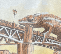 Image 2 of The Chameleon on Saint-Pierre Bridge (Original work)