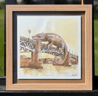 Image 1 of The Chameleon on Saint-Pierre Bridge (Original work)