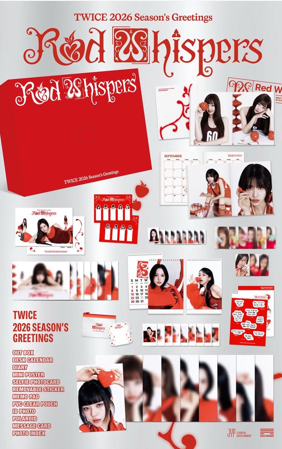 Image of [PRE-ORDER] Twice 2026 Season’s Greetings ‘RED WHISPERS’ + Aladin POBs