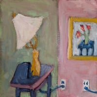 Image 1 of On View, 2025. Oil on linen. 12 x 12 inches, unframed. 