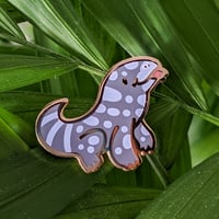 Argentine Black & White Tegu - Tiny Reptile Enamel Pins