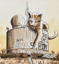 Image 2 of The Cat on the Pech David Observatory (Original work)