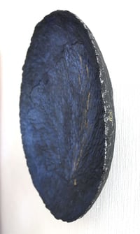 Image 5 of Large Paper Mache Wall Plate with Coral Texture | Handmade Ocean-Inspired Wall Art