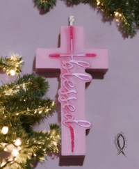 Image 4 of BLESSED Cross Candle (Large)
