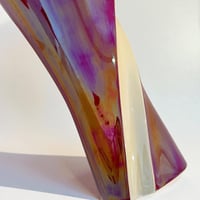 Image 4 of XXL Vase Verceram en céramique d’art, années 50/60, émail rouge bordeaux irisé