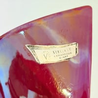 Image 5 of XXL Vase Verceram en céramique d’art, années 50/60, émail rouge bordeaux irisé