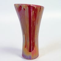 Image 3 of XXL Vase Verceram en céramique d’art, années 50/60, émail rouge bordeaux irisé