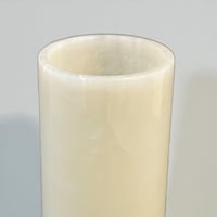 Image 6 of Vase rouleau en pierre onyx naturel vintage 1970 - Vase cylindrique 