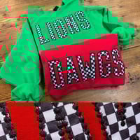 Lions + Dawgs Embroidered Checkered Crew Sweatshirt