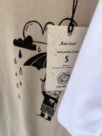 Image 4 of Rain Lover - Kézzel nyomott póló / Handprinted