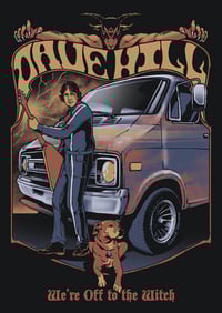 Image 2 of Dave Hill "Off to the Witch" shirt by artist Steven Yoyada